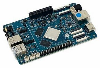 ROCKPro64 development board based on RK3399, illustrating physical expansion connectors rather than RK3588 specifications